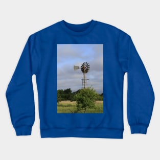 Kansas Country Windmill in a Pasture Crewneck Sweatshirt